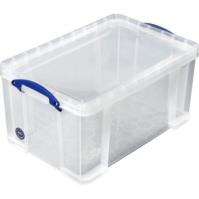 Really useful Products Ltd. Plastový úložný box 48 l s víkem transparentní