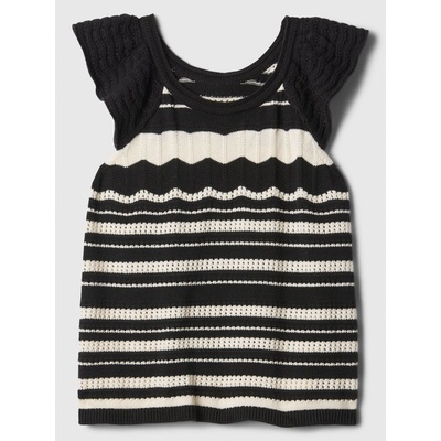 GAP 868424-01 dětský háčkovaný top černá