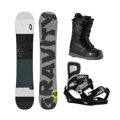Gravity Silent 24/25 snowboard + Gravity Indy black/white vázání + Gravity Void black/grey boty - 161 cm + L (EU 42-45)