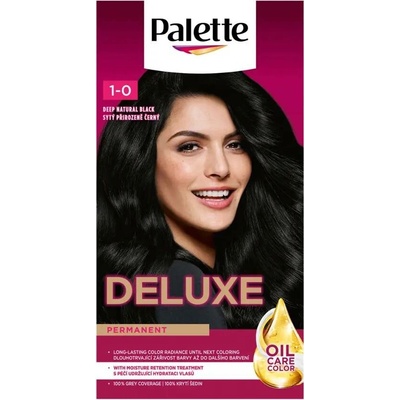 Palette Barva na vlasy Deluxe 1-0 sytá přirozeně černá