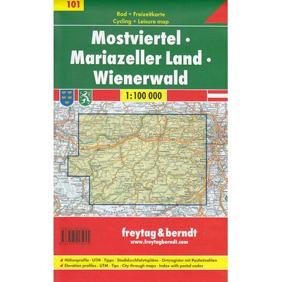 Freytag a Berndt 101 Mostviertel Mariazeller Land 1:100 000 cykloturistická mapa