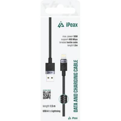 ER 0010107 USB-A/LIGHTNING 1,5m černý