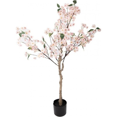 Dekorace umělý stromek třešeň s růžovými květy Cherry Blossom 35*35*120 cm Clayre & Eef – Zboží Dáma