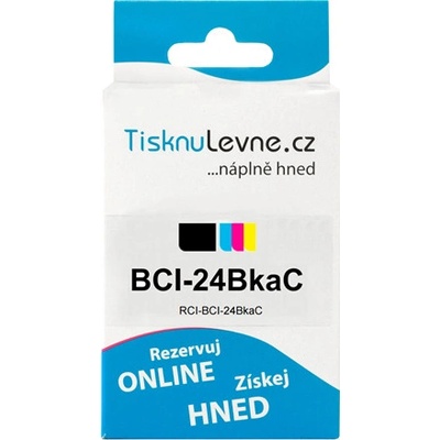 TisknuLevne.cz Canon - Multi Pack pro BCI-24BkaC (BCI-24Bk + BCI-24C) (Černá a barevná) - Kompatibilní