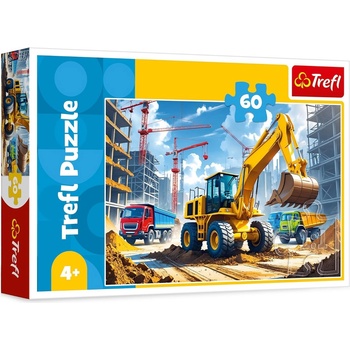 Trefl Пъзел Trefl от 60 части - Багер товарач (17406)