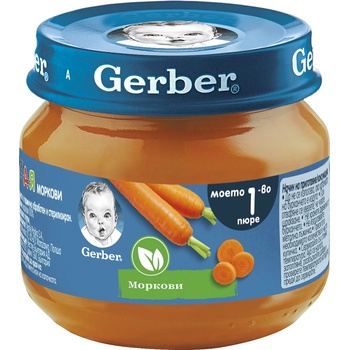 Nestle Пюре от моркови Nestle GERBER - Моето първо пюре, 80 g (12500901)
