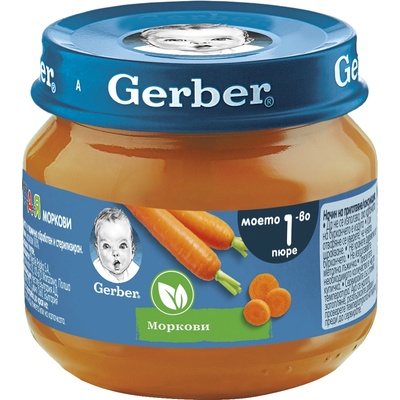 Nestle Пюре от моркови Nestle GERBER - Моето първо пюре, 80 g (12500901)