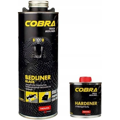 Novol Cobra Bedliner černý sada 600 + 200 ml – Zboží Mobilmania