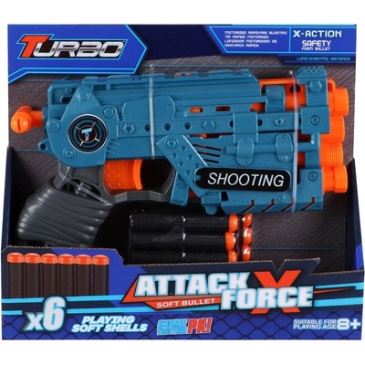 Alltoys Blaster Turbo mini + 6 ks nábojů
