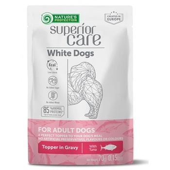 AKVATERA Nature's Protection White Dogs Digestive Care Adult with Tuna, пауч за пораснали кучета с бяла козина с риба тон - с грижа за храносмилателната система, Литва - 70 гр