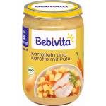 Bebevita Био пюре Bebivita - Картофи и заеленчуци с пуешко месо, 220 g (15610-01)