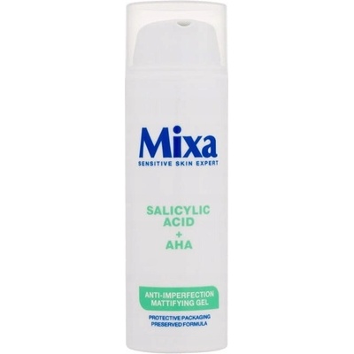 Mixa Salicylic Acid + AHA Anti-Imperfection Mattifying gel na obličej 50 ml