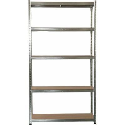 BestBerg Regál BBMS-30 120 x 180 x 45 cm 5 políc striebornohnedá