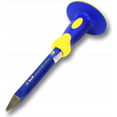 S&R Univerzální špičaté dláto s chráničem, 300x4mm, CrV, profi