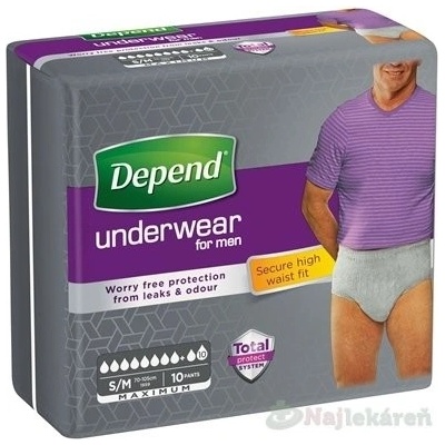 Depend Maximum S/M pre mužov 10 ks
