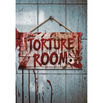 Fiestas Guirca Табелка за врата Torture room