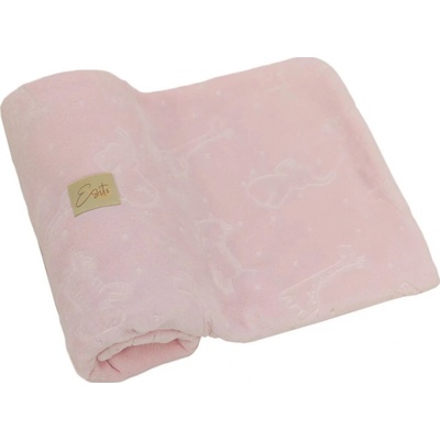 Esito Dvojitá dětská deka mikroplyš ZOO Cameo pink