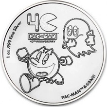 New Zealand Mint strieborná minca Pac-Man 40. výročie 2020 1 Oz