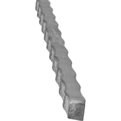 KP KSO2 - oceľový zdobený hranol pr. 12x12 mm, kovaný štvorhran, dĺžka 3 m KSO2_3m