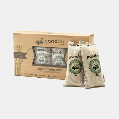 Pandoo Přírodní bambusový čistič vzduchu s aktivním uhlím 4 x 75 g