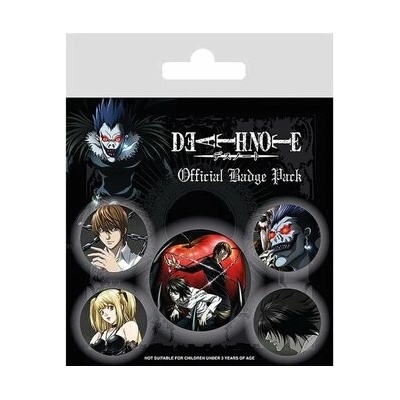 Odznaky set Death Note - Characters