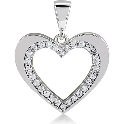 Lillian Vassago Zlatý přívěsek z bílého zlata srdíčko LLV11 GP081W