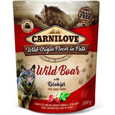Carnilove Kapsička Dog Paté Wild Boar With Rosehips 300 g