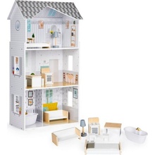 ECOTOYS Drevený domček pre bábiky rezidencia Grace