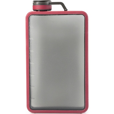 GSI Outdoors Boulder Flask průhledná placatka mountain view 475 ml