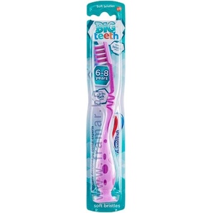 Aquafresh Аквафреш четка детска за зъби - Aquafresh Big Teeth 6+ години - Лилава