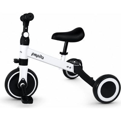 Pepita Foxy 3в1 Convertible Jogging Bike с подвижни педали и регулируеми колела - бяло-черно (TIANXING-SL-08-white-black)