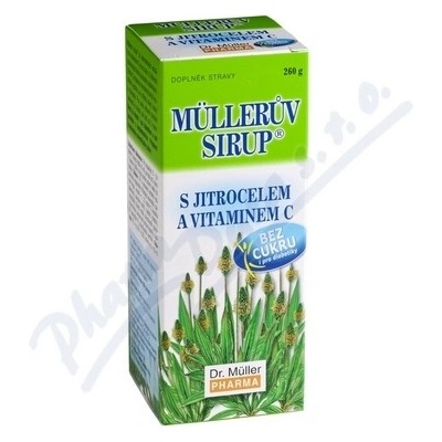 Dr. Müller Müllerův sirup s jitrocelem bez cukru 260 g