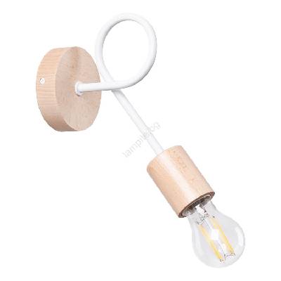 SL. 1473 - Аплик EMBER 1xE27/15W/230V бял/бежов/бук (SLX1328)