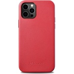 ICARER Magsafe Калъф от Естествена Кожа за iPhone 12 Pro Max, iCarer Leather Case, Червен (WMI1217-RD)