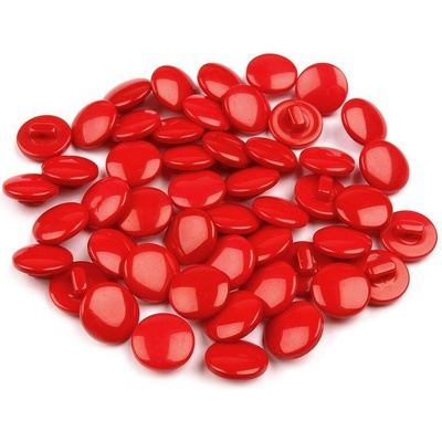 Pro Háčkování Knoflík kulatý červený 12,5 mm 10 Ks