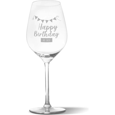 Sablio Pohár na víno Happy Birthday to you 490 ml