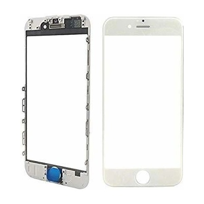 Oleofobní náhradní bílé přední sklo s rámem na iPhone 6S