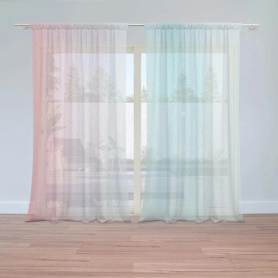 Sablio Záclony Cukrová vata : 2ks 150x250cm