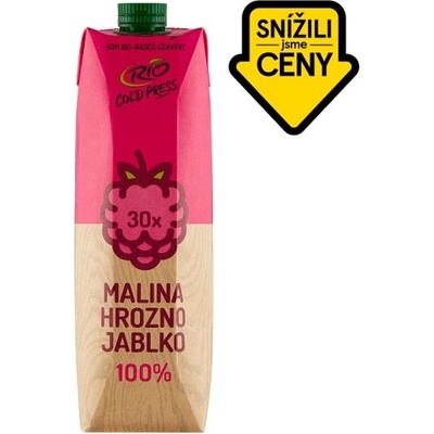 Rio Cold Press 100% ovocný mix s malinami 1000 ml