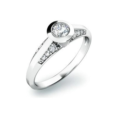 Pattic Zlatý prsteň s diamanty G10798B01