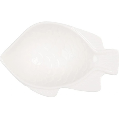 Clayre & Eef Malá bílá mistička ve tvaru rybky Fish Bowl M - 12 x 8 x 4 cm 50 ml
