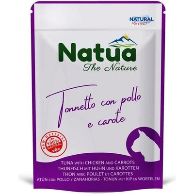 Natua Cat Adult Tuňák, kuřecí maso a mrkvové filety 70 g
