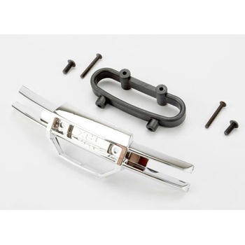 Traxxas Предна броня Traxxas Emaxx Bumper, front (chrome)/ bumper mount, front/ 4x10mm BCS (2)/, TRX5335A (TRX5335A)