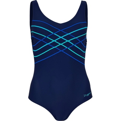 Zoggs Altona Taped Scoopback Womens - Blue