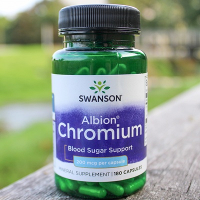 Swanson Albion Chelát Chrom 200 mcg 180 kapsúl