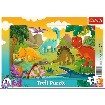 Trefl Пъзел Trefl от 15 части - Динозаври (31359)