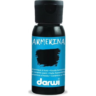 Darwi Cold Farba na porcelán Black 50 ml