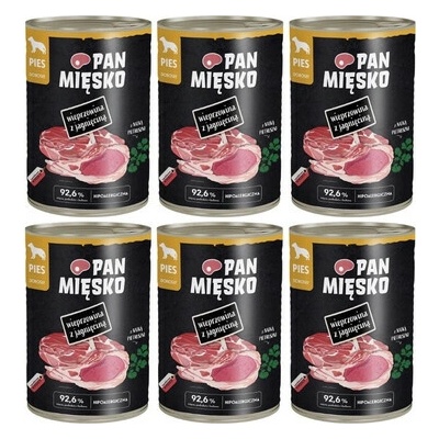 Pan Mięsko s bravčovým a jahňacím mäsom 6 x 400 g