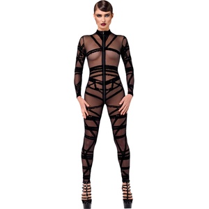 Noir Handmade F357 Bondesque Catsuit Black S