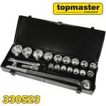 Topmaster Professional Гедоре 21 части, 3/4", 19-50 мм, Topmaster 330523 (330523)
